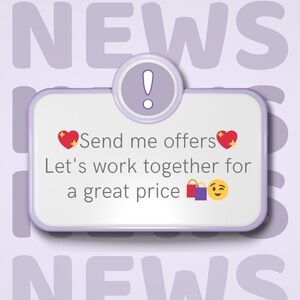 🛍️ Feel free to send me offers 💖
